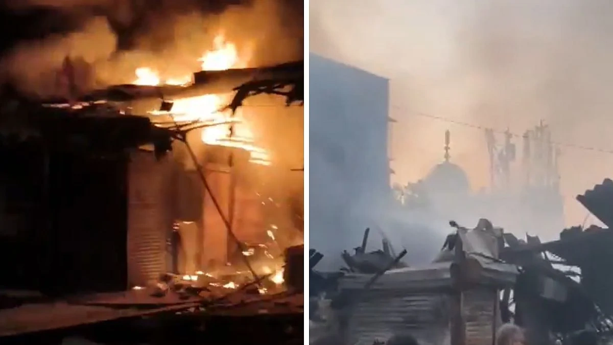 Major Fire Engulfs 20 Auto Shops in Kurla West; No Casualties